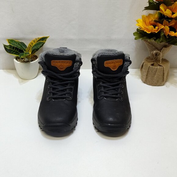 Quatchi Outdoors Winter Snow Hiking Ankle Boots Faux Fur Lined Unisex W 7.5 M 6 - Picture 3 of 14